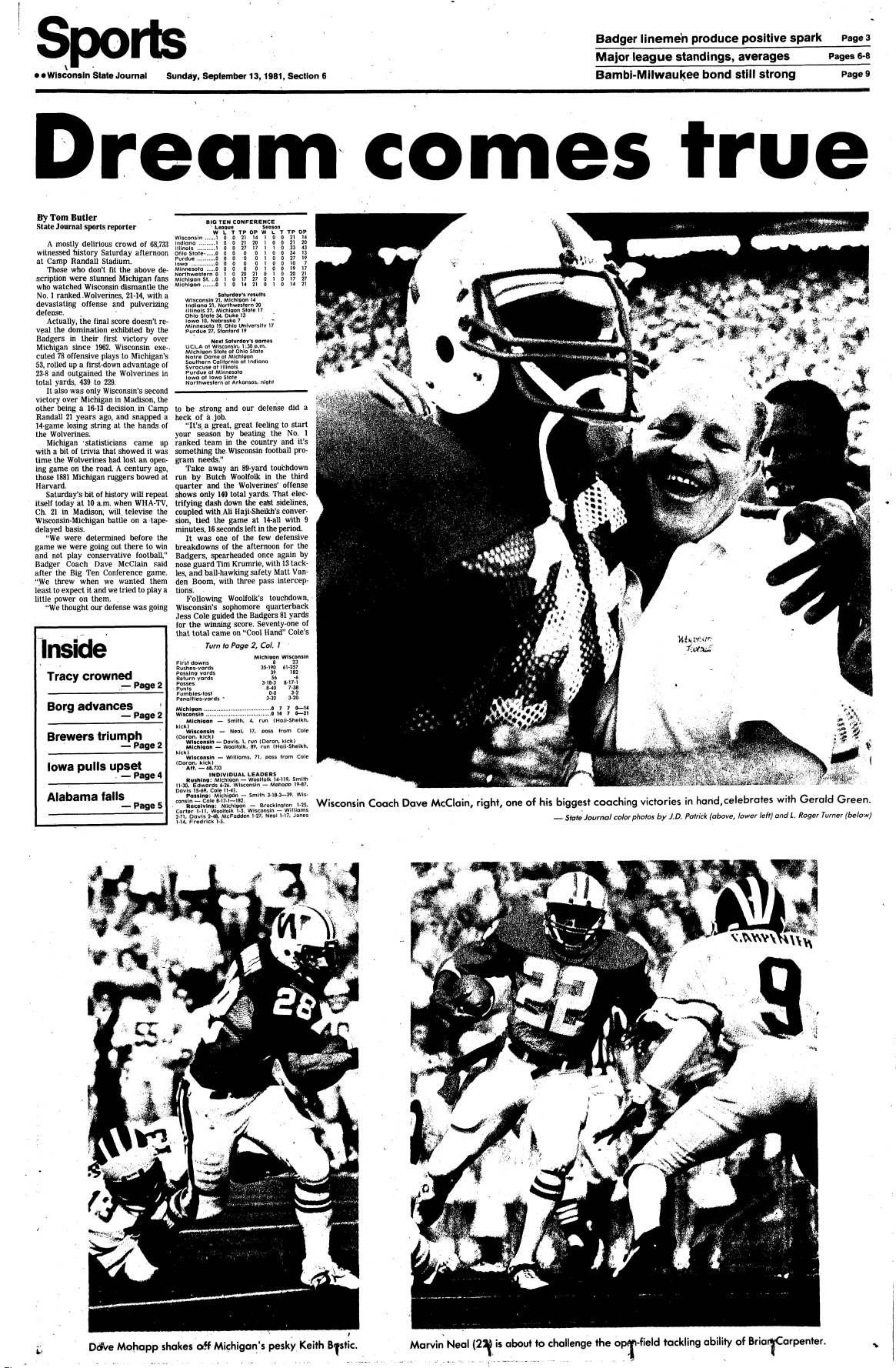 Major upset of Michigan